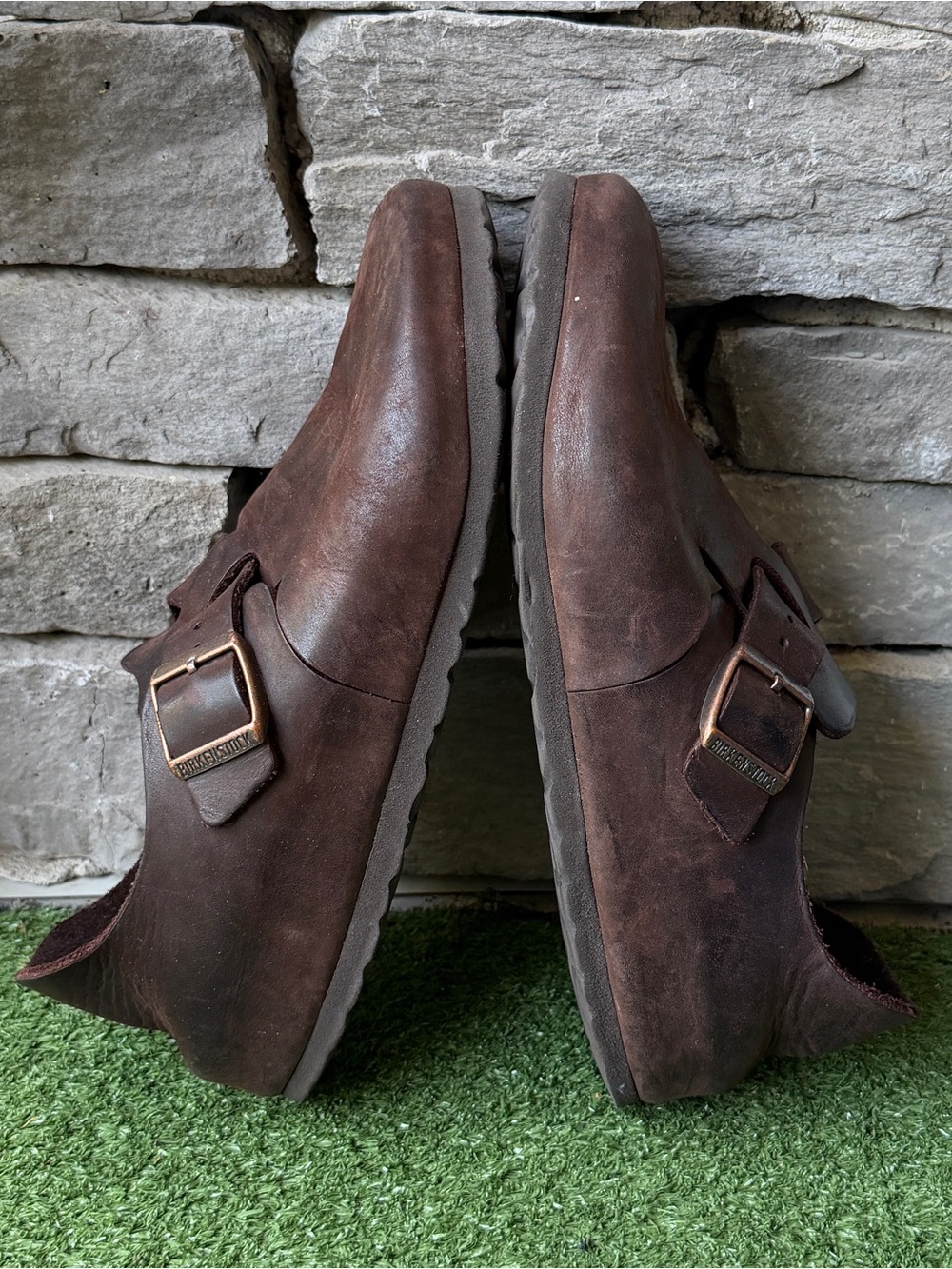Birkenstock London Habana Oiled Leather Women’s Clogs - Picture 8 of 10